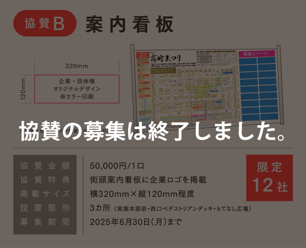 案内看板協賛終了
