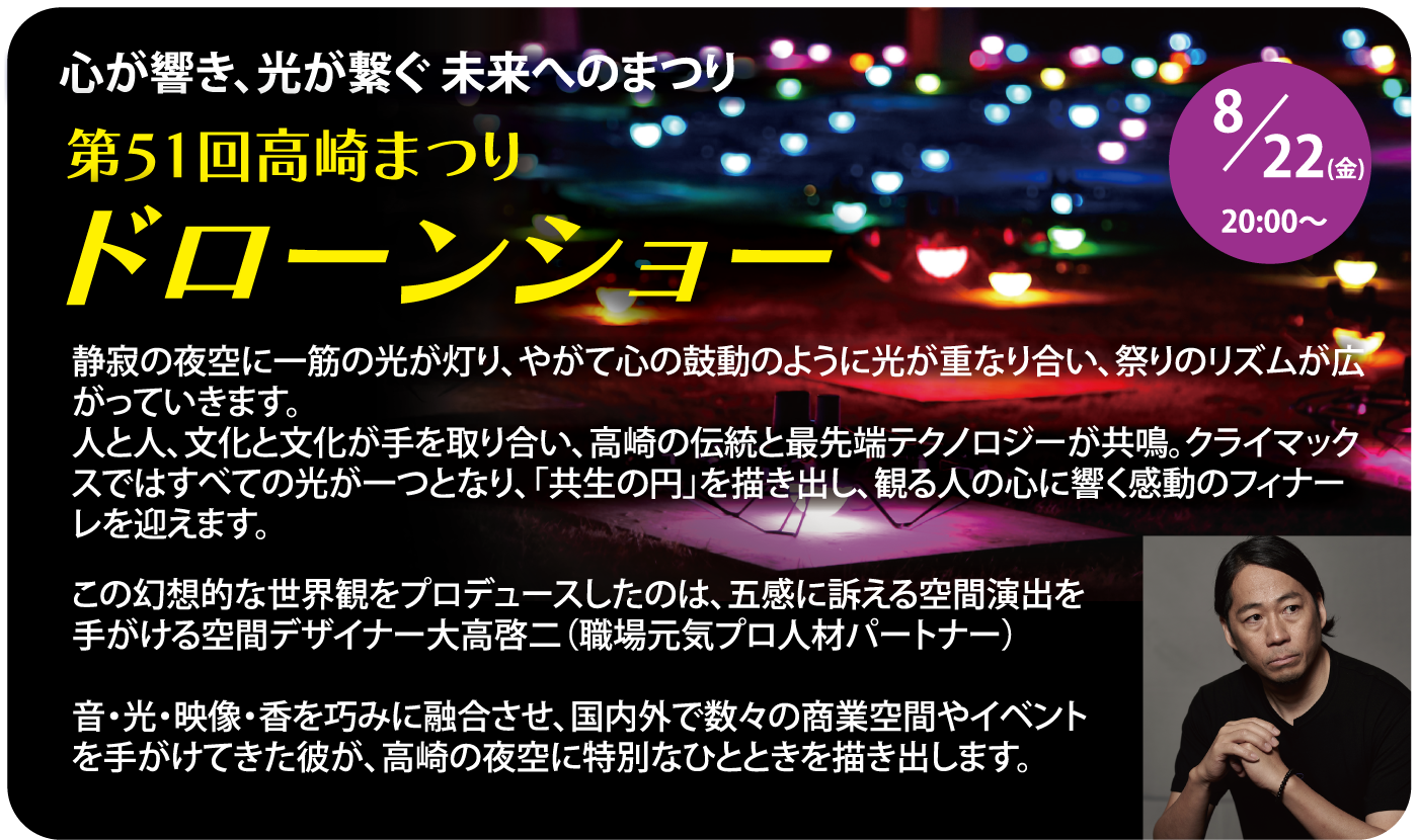 新しい夜空のエンターテインメント、ドローンショー