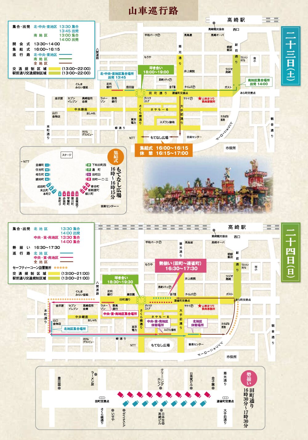 山車巡行路