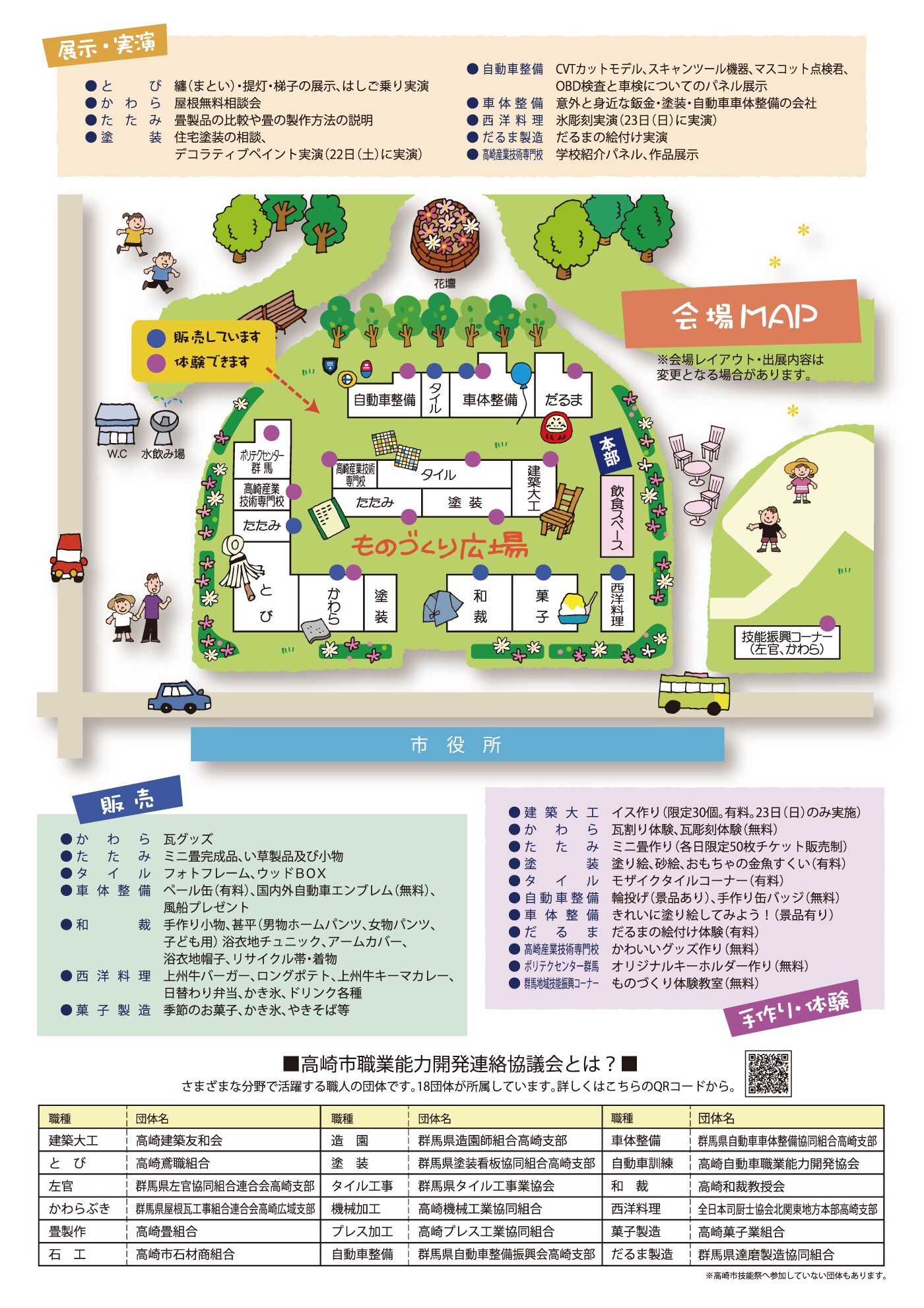 技能祭 会場MAP・詳細